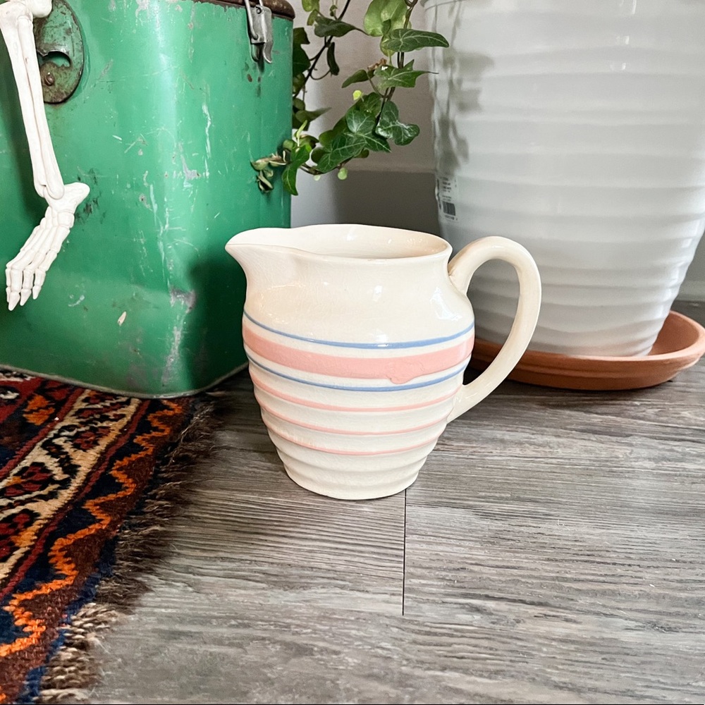 Handmade ceramic pitcher